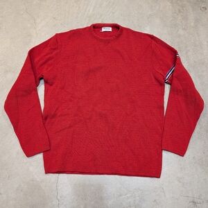 VTG Demetre Ski Sweater Wool Men's L Red Flaw